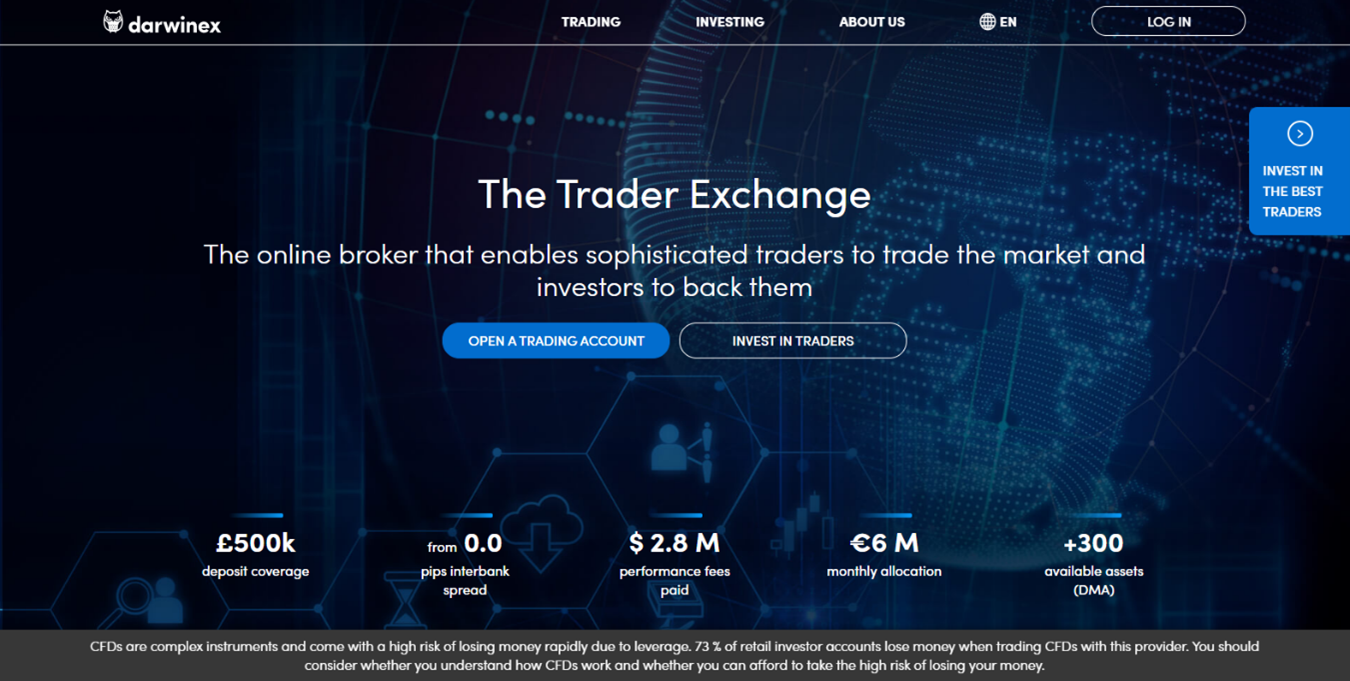 Página principal Darwinex